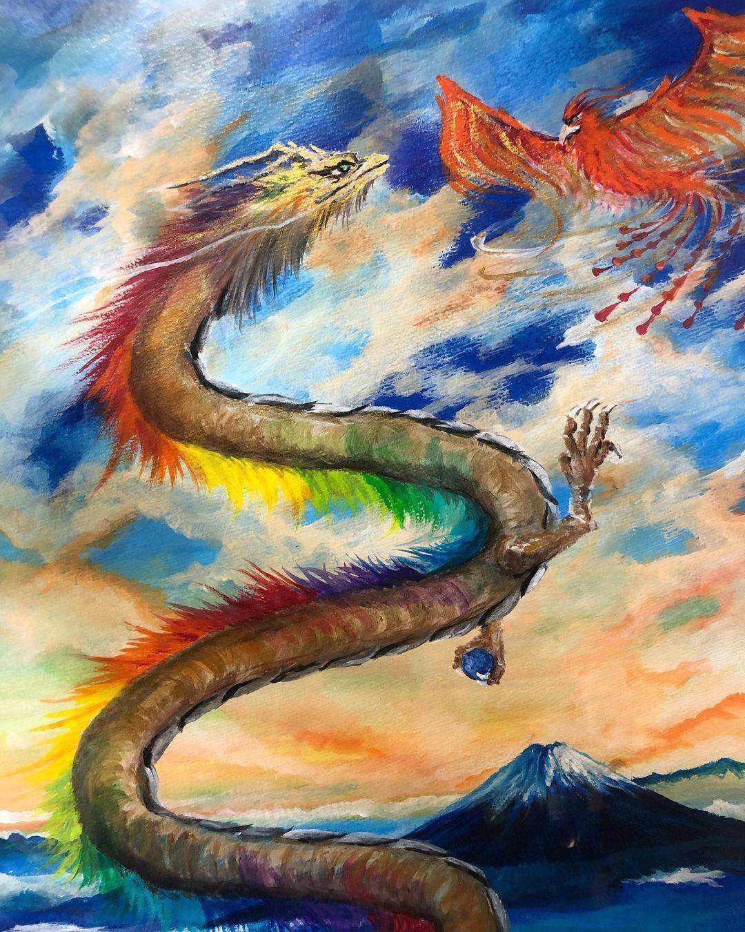 囲龍 龍神診断 - 守護龍神降臨画 広島県福山市